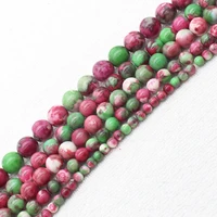 wholesale 4 12mm plumgreen snow jaspers round loose beads 15 bjf1 for jewelry making can mixed wholesale