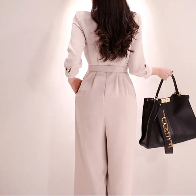 Модный женский комбинезон с длинным рукавом высокое качество розовый зима осень