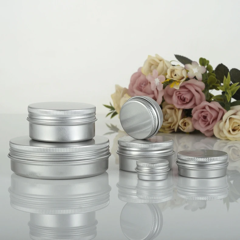 50 шт. флейта с винтовой крышкой 80 мл 100 мл|screw lid|aluminium tinstin containers |