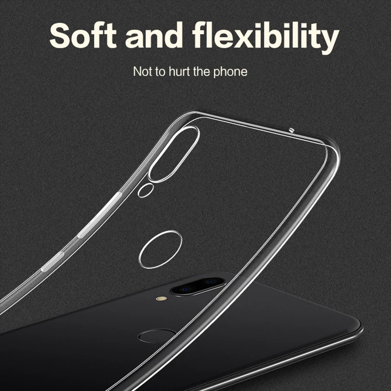 Phone Case For Meizu Note 9 Cover Transparent Soft Silicone TPU Shockproof Back Note9 |