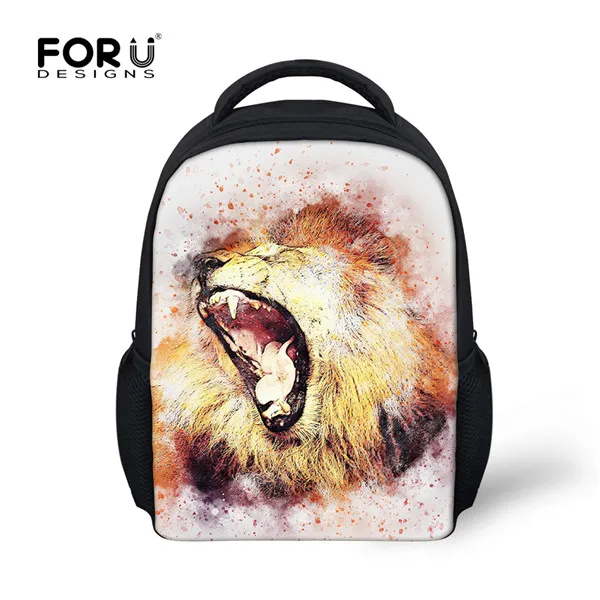 CC1592F Forudesigns/маленьких детей Рюкзаки Сумасшедший 3D лошадь Животные рюкзак для Обувь для мальчиков Back Pack дети Школьные ранцы детский сад machilas - Цвет: CC1592F