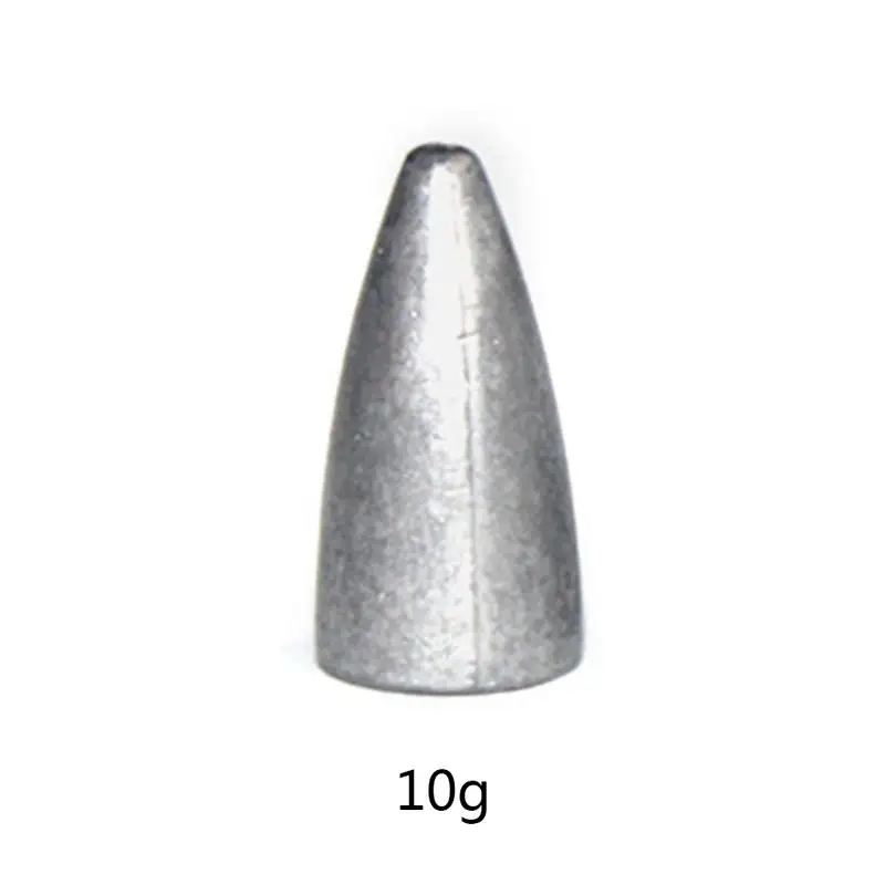 50 шт./упак. Вес Размеры 1,3g/2,5g/5g/7g/10g пуля Shaped Вес s грузило для рыбной ловли для рыболовного грузила рыболовные принадлежности - Цвет: 10g