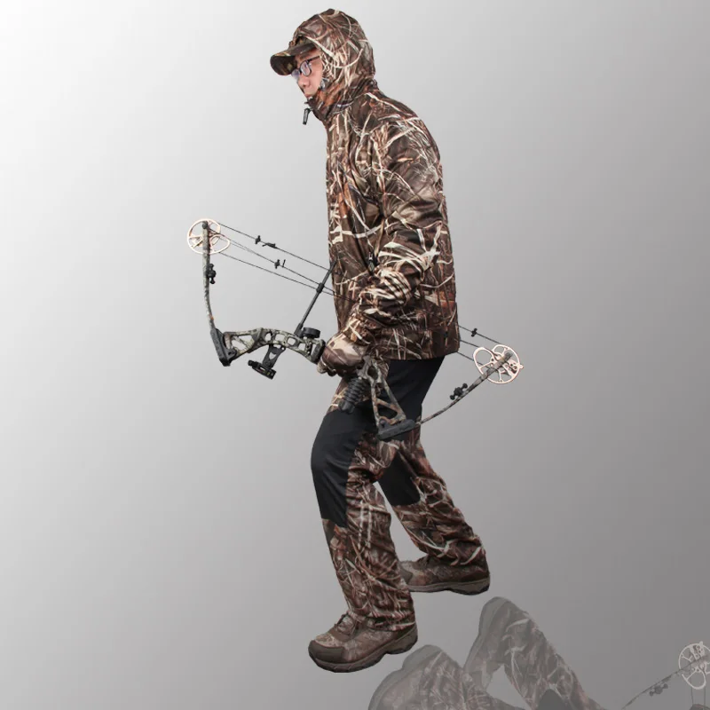 Bionic джунгли камуфляж одежда для охоты костюм дышащая защита от солнца рыбалки