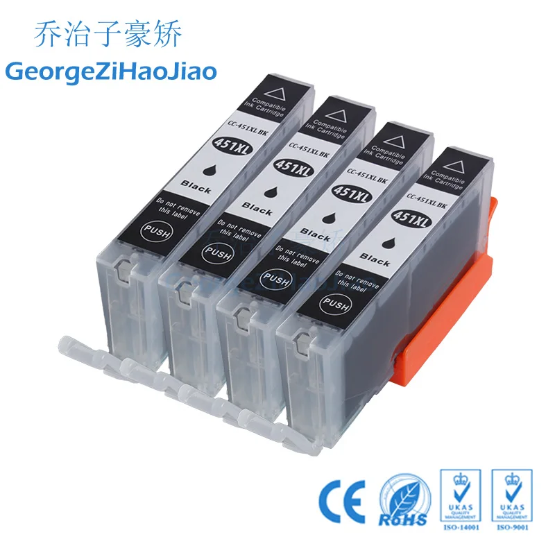 4 шт. 450XL картридж с чернилами Compitalbe для Canon PIXMA IP7240 MG5440 MG5540 MG6440 MG6640 MG5640 IX6840 принтер -