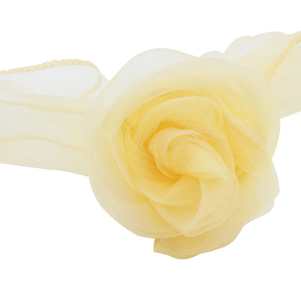 Дома художник 100 шт. золото крышка стула органзы кресло Пояса Луки Sheer Кристалл