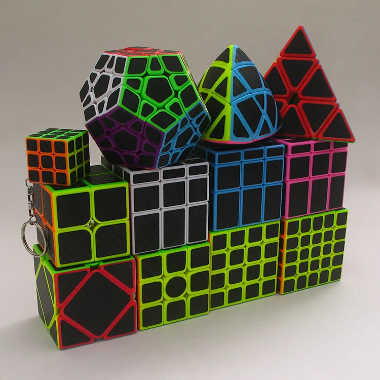 Z cube 14 видов скоростная наклейка из углеродного волокна "Кубики" Волшебный куб Cubo Magico головоломка игрушка для детей подарок игрушка для взрослых