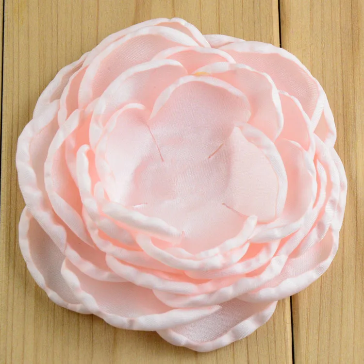 22 шт./лот дюйма цветок с зажимом детский для волос Летний стиль ткань розы девочек