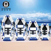 3 person 2.6m length rowing boats set wood floor professional fishing boat inflatable laminated wear resistant boat