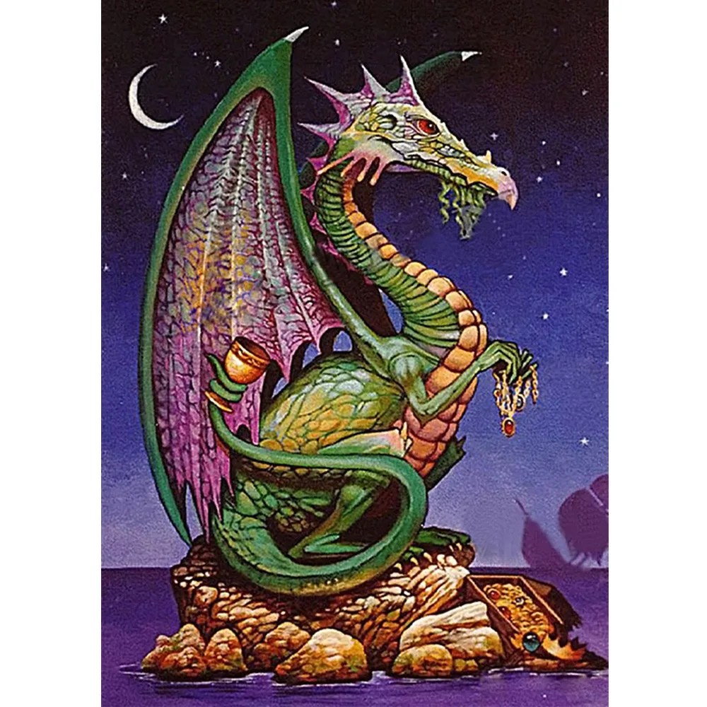 Алмазная живопись 5D Dragon Pasted DIY Стразы|Наклейки на стену| |