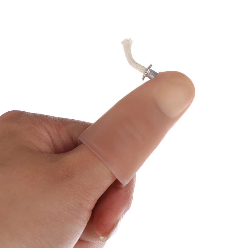 Волшебные трюки Иллюзия Опора свеча пламя движение огонь резиновая палец