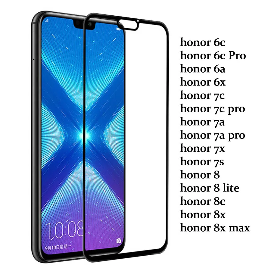 Защитное стекло для huawei honor 8x чехол из закаленного стекла для huawei honor 20 10 lite 7x 7a 7c pro 8 s 8a 8c 8x x8 защитная пленка