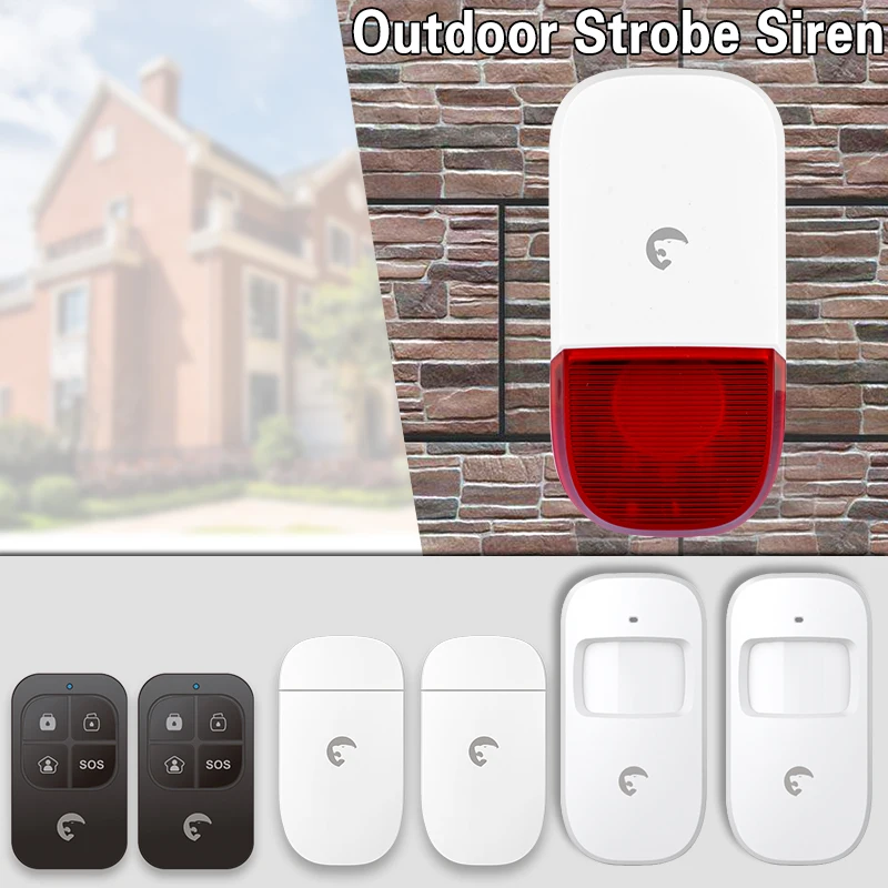 

eTiger S7B Wireless Alarm Siren Home Security Protection Localtion Alarm System