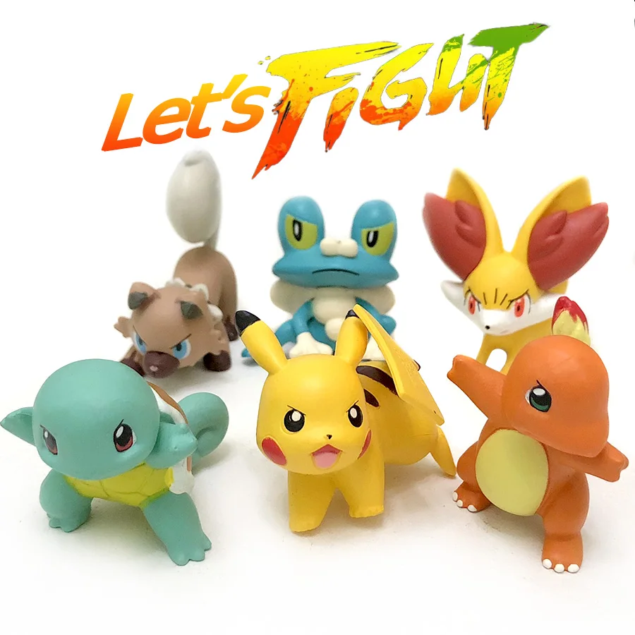 4 см Riolu Fennekin Torchic Chespin аниме мультфильм экшн и игрушки Фигурки Коллекция Модель игрушки Кен Ху магазин pks