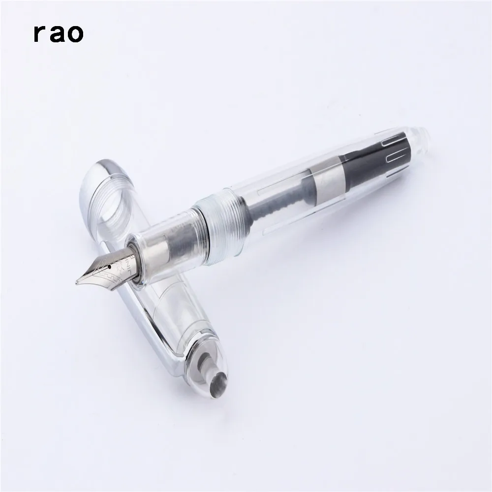 Transparent white Роскошное Качество Jinhao 992 Все цвета спираль круглый интерфейс типов студент, школа, офис тонкий перьевая ручка - Цвет: Transparent white