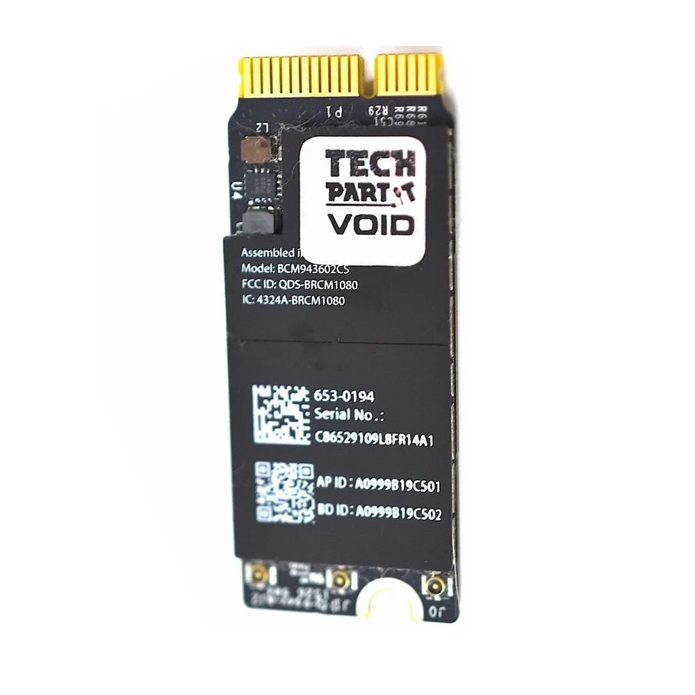 5 шт./лот BCM943602CS для Macbook Retina 15 &quotA1398/13&quot A1425 A1502 2015 Wi Fi беспроводной Bluetooth аэропорт