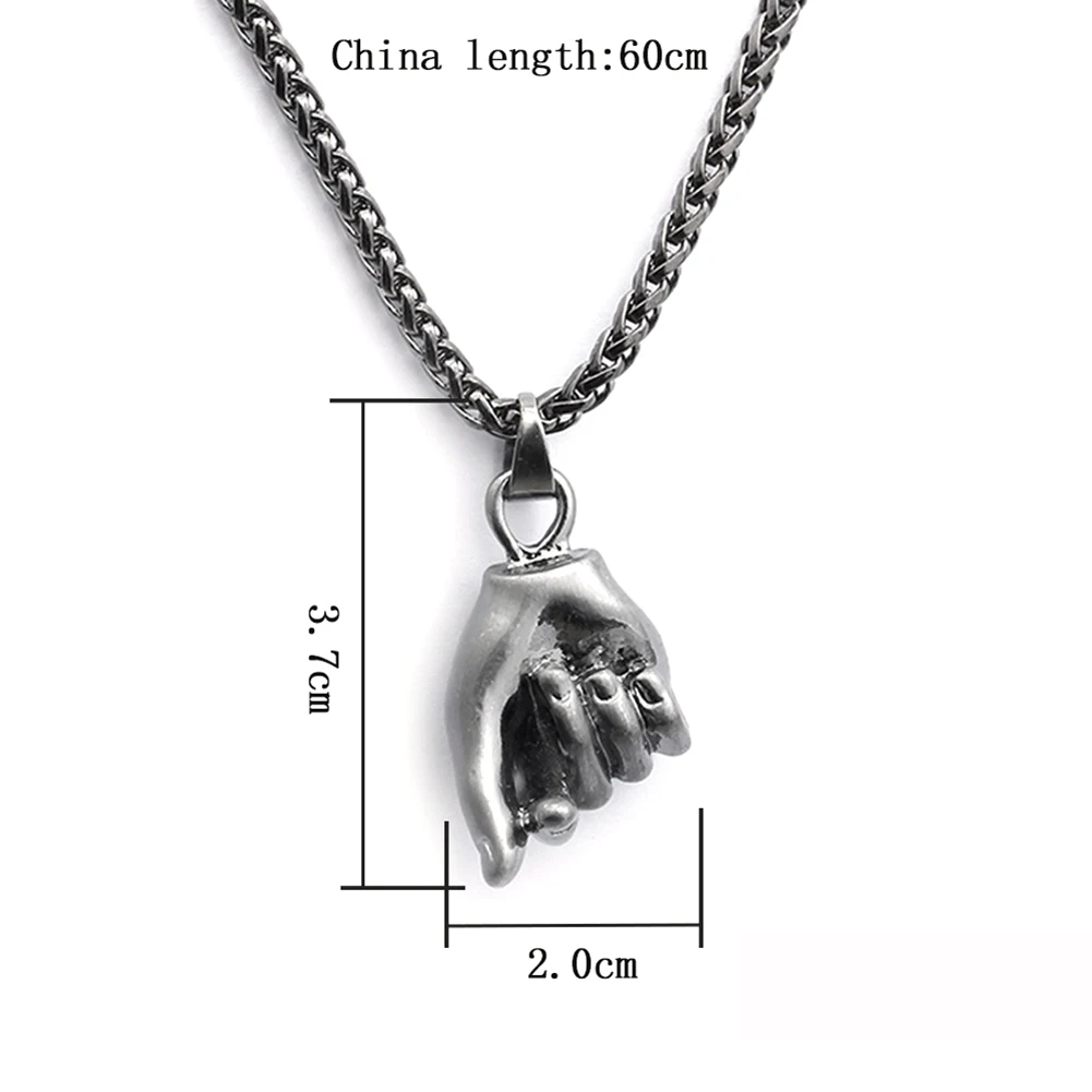 I Love You Hand Gesture Necklaces Creative Pendant Chain Necklace Hip Hop Men Statement Jewelry For Male Birthday Gift | Украшения и