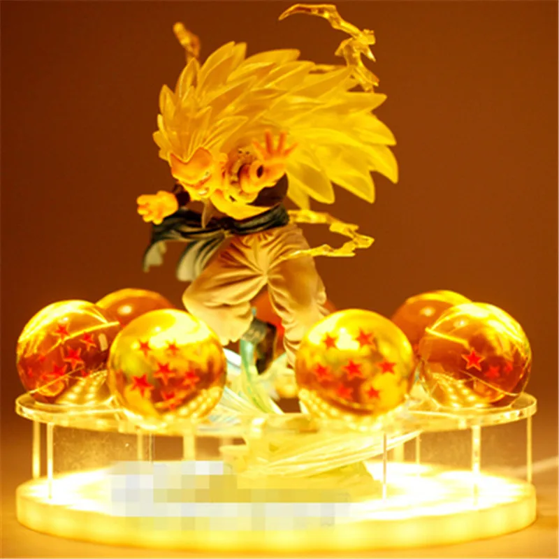 Креативный DIY светодиодный светильник Dragon Ball Z Spirit Bomb Настольный светильник Сон Гоку броли ночной Светильник s комната настольная лампа украшение в виде хрустального шара лампы