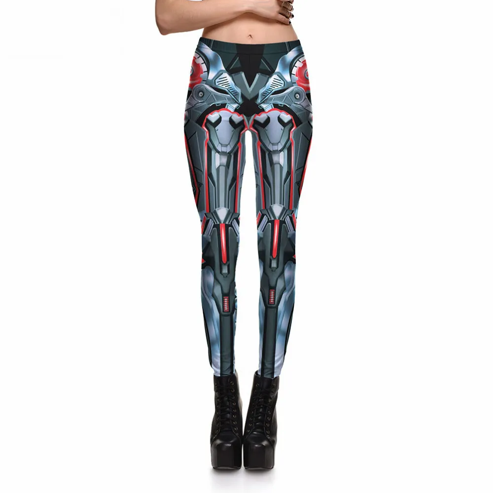 Леггинсы REAPER Games новые женские Смарт и проворные с принтом робот Брюки цифровым