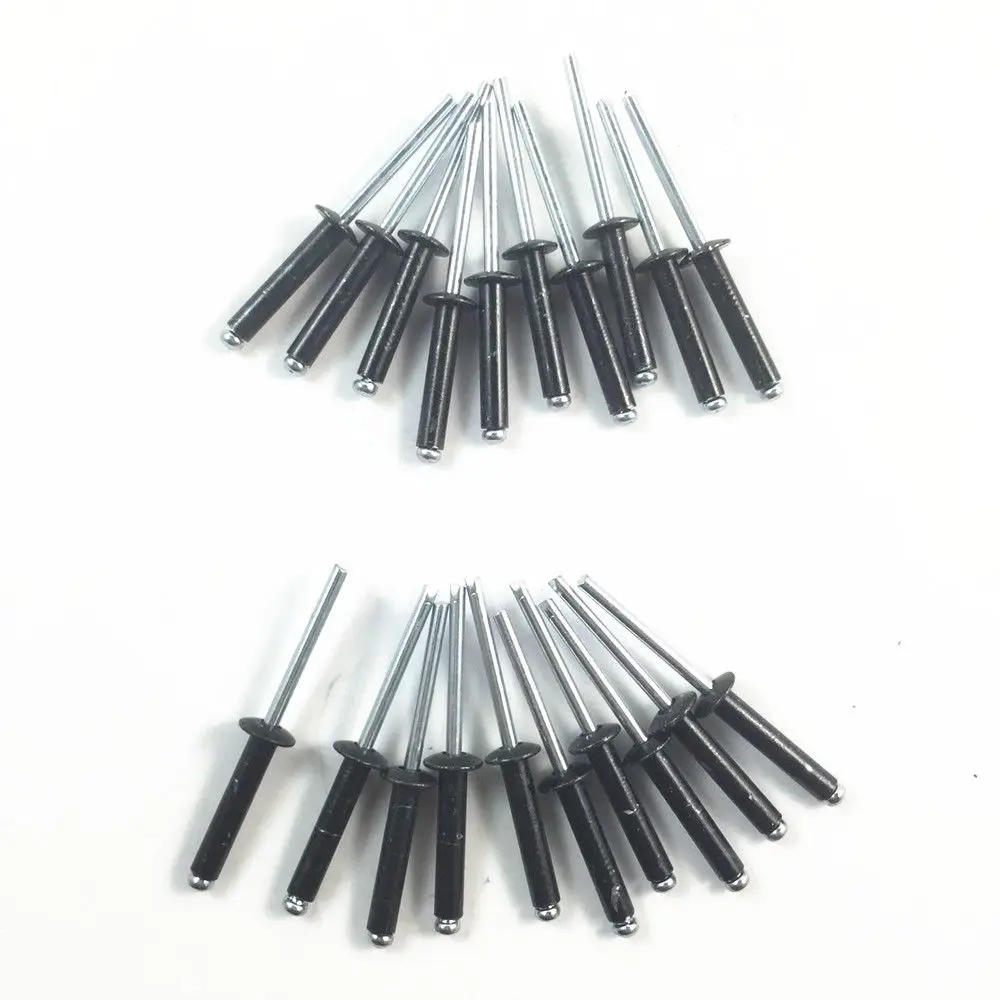 Переносные 20 шт Металлические каяк три лампочки заклепки ручки черные длинные