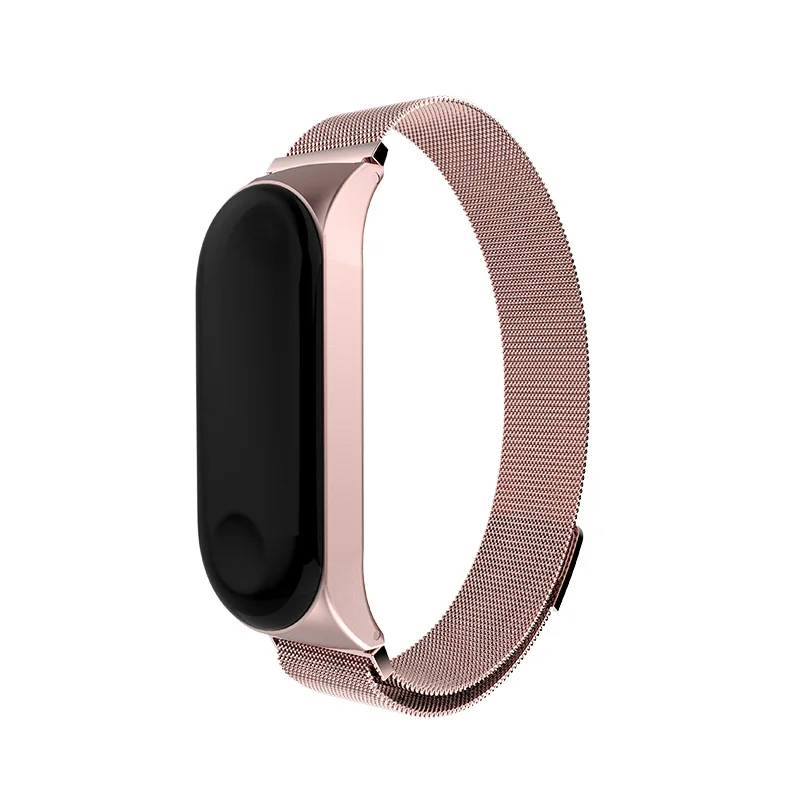 Ремешок Миланская петля для Xiaomi Mi Band 3 сменный металлический спортивный браслет