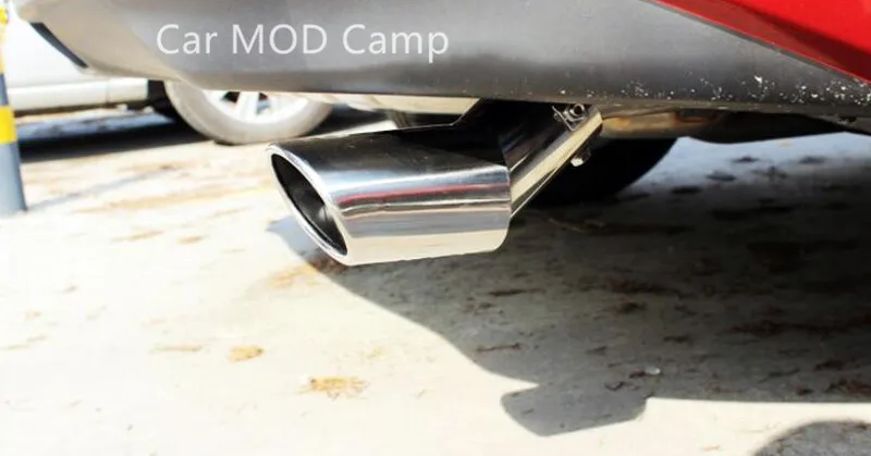 

For Saloon/Sedan Only! 2pcs Stainless Steel Rear Exhaust Muffler Tail End Pipe For Mazda 3 Axela M3 Sedan 2014 2015 2016 2017