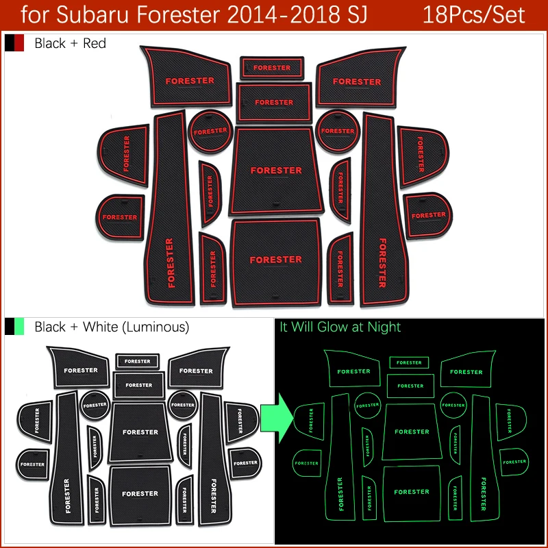 Противоскользящий коврик для ворот резиновая подставка под кружку для Subaru Forester SJ MK3 аксессуары наклейки для автомобиля