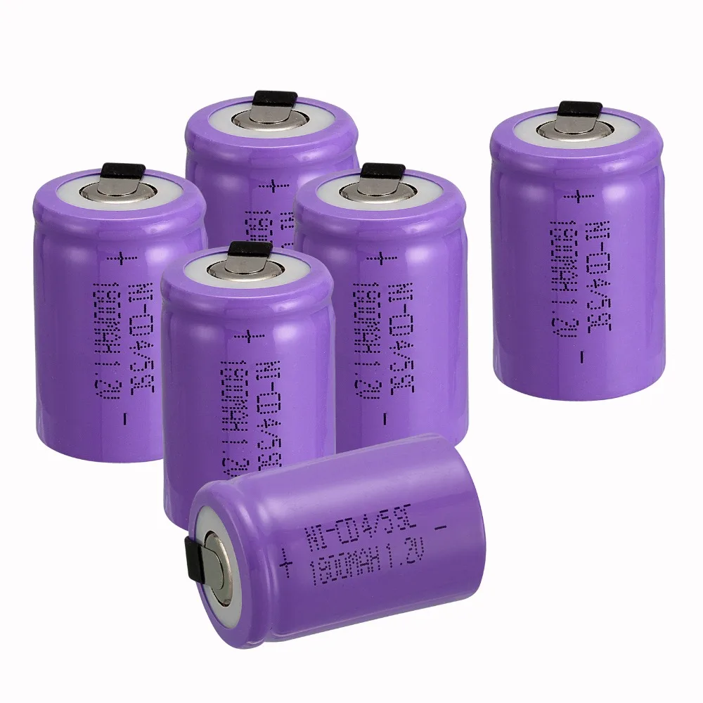 4~ 16 шт anmas Power фиолетовый 1,2 V 1800 mAh 4/5 SC Ni-CD перезаряжаемый никель кадмиевая батарея сменные батареи