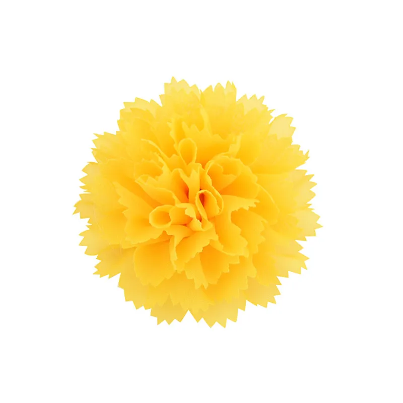 10 Yellow UNTAMED прибл. 8 см DIY шифон волна цветок заколка для волос для девочек детские головные уборы женские заколки для волос аксессуары для волос - Цвет: 10 Yellow