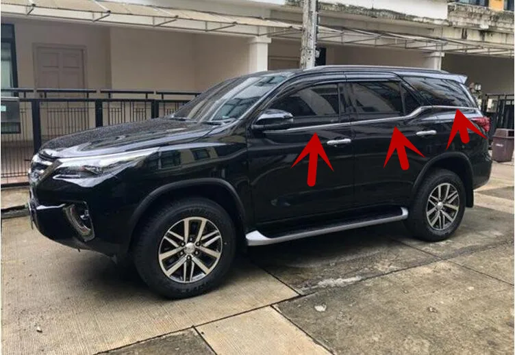 6PCS Автомобильный ниже дверный Полный оконной рамы подоконник литья Накладка для Тойота Королла по EMS - Цвет: 6PCS