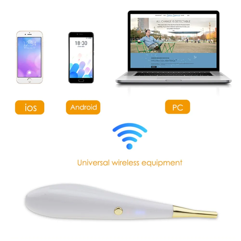 Ушной отоскоп беспроводной/WiFi осмотр с 6 светодиодный камерой USB отоскоп ушной прицел ушной воск инструмент для очистки для IOS Android PC