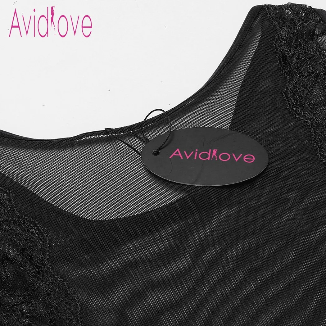 Женская ночная рубашка Avidlove пикантное Сетчатое нижнее белье эротическое |