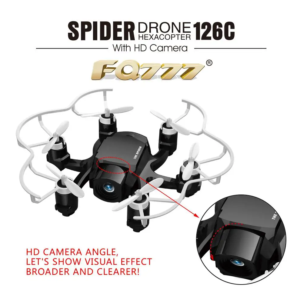 126C RC Mini Done с камерой 2MP 4CH 6-осевые Дроны HD вертолет мини Безголовый режим