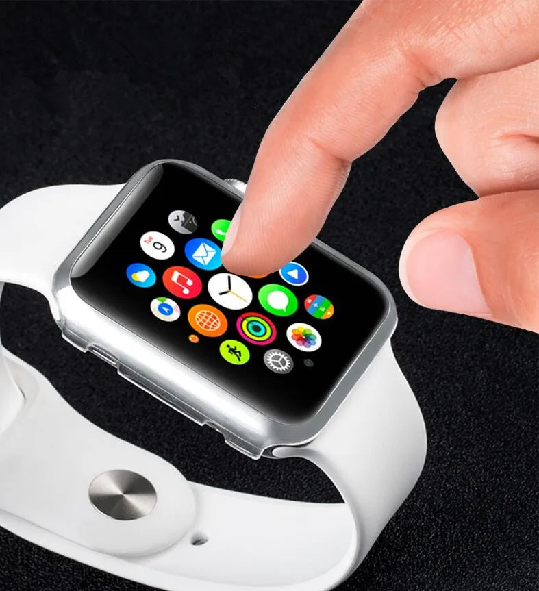 500 шт 38 мм/42 мм кристалл ультра тонкий жесткий ПК прозрачный чехол для Apple Watch Series 1 Series 2