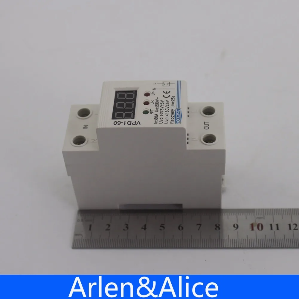 80A 220 В автоматическое повторное подключение защита от перенапряжения и