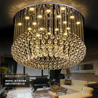 crystal chandeliers modern led dimmable chandelier light fixture 3 light colors dimming crystal hanging pendant lamps droplight