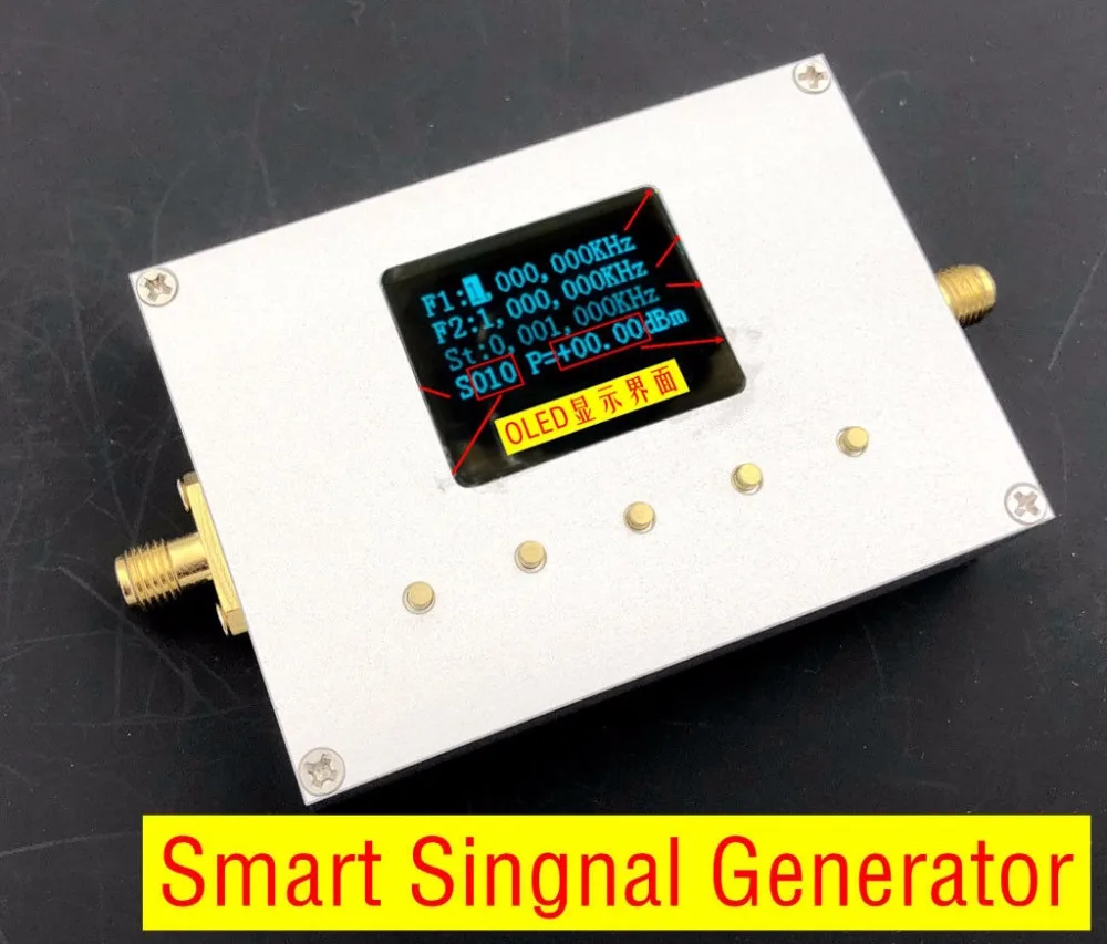 LMX2594 10 МГц до 15 ГГц Частотный источник смарт-Singnal генератор RF развертки oled