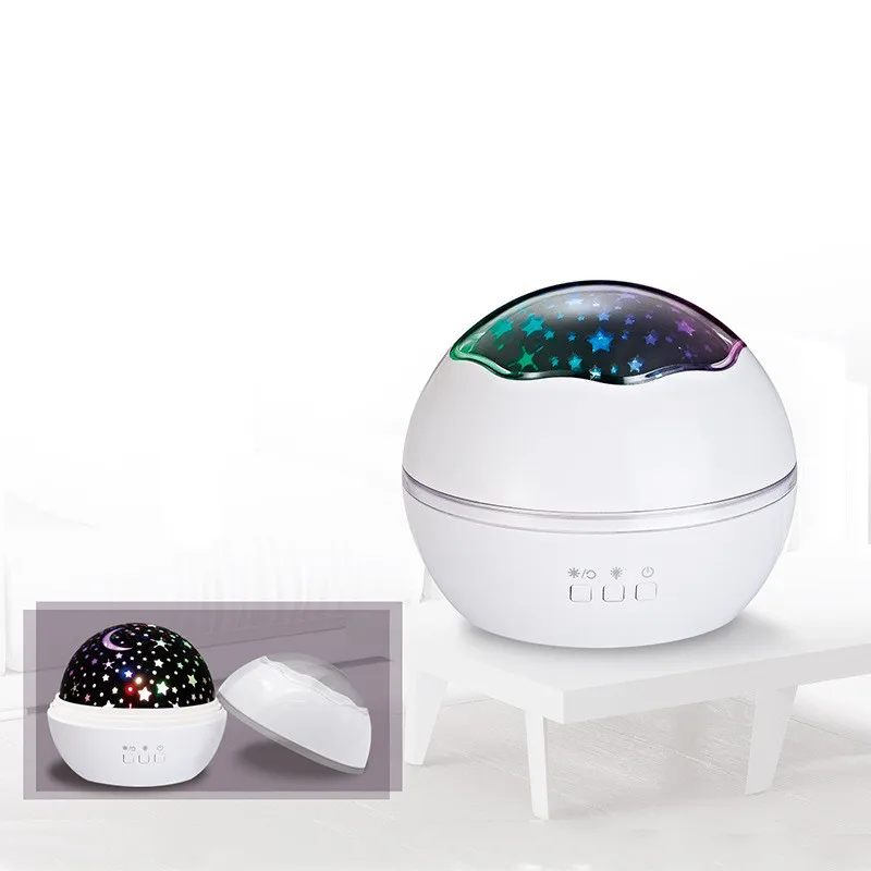 Rotating Night Light Projector Lamp Starry Sky Star Unicorn Children Kids Baby Sleep Romantic Led Projection Lamp USB/AA Battery