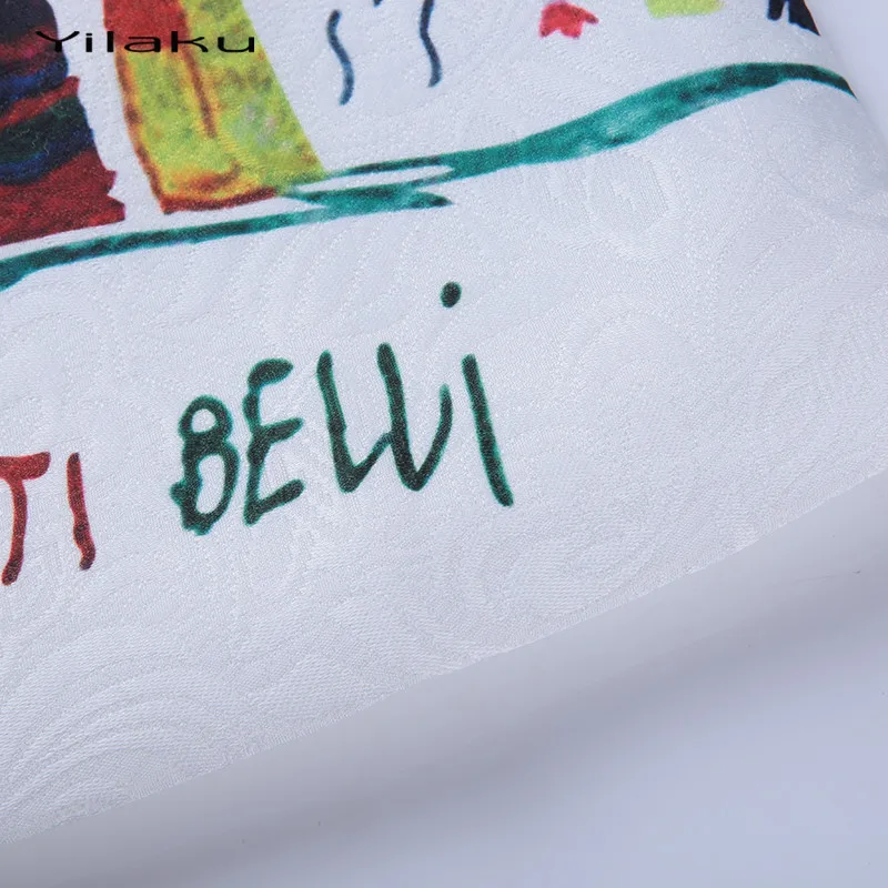 

Yilaku Girls Dresses Summer European Style Girl Clothes Graffiti Print Kids Dresses for Girls Painting Dress Children's Clothing
