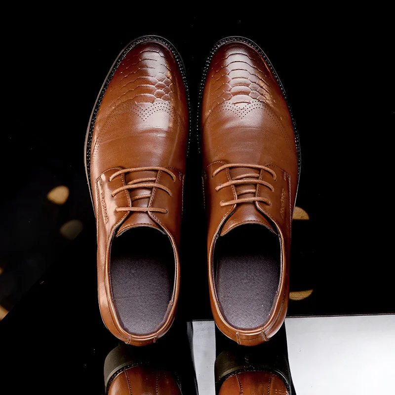 

Men Formal Shoes Spring Leather High Quality Brand Comfortable Fashion Dress Shoes #MPX8116166