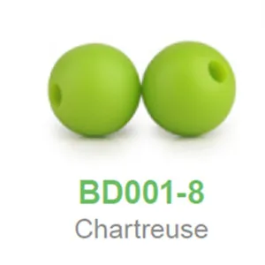 Chartreuse Chengkai, 100 шт, 9 мм, BPA бесплатно, силиконовый прорезыватель, бусины, сделай сам, Детская соска, пустышка, пустышка, изготовление ювелирных изделий, ожерелье-пустышка, игрушки, аксессуары - Цвет: Chartreuse