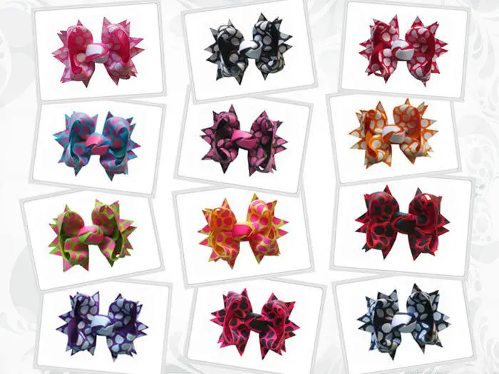 3.5 inch The printing take Boutique Hair Bows For Children Accessories Baby Hairbows with Clip 12pcs/lot Free Shipping | Аксессуары для