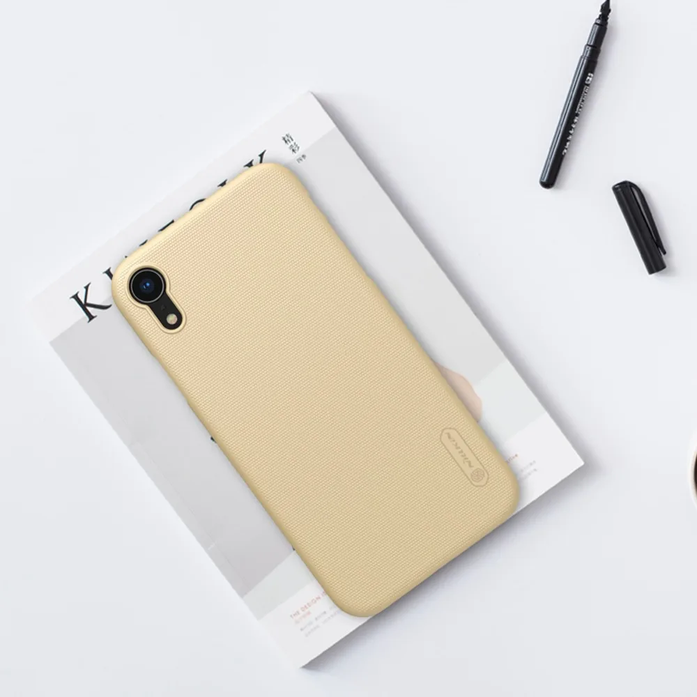 Для iPhone X/XR/XS Max Nillkin матовая жесткая задняя крышка из ПК чехол для iPhone XS Plus матовый чехол для телефона 6,1 6,5 подарок держатель для телефона