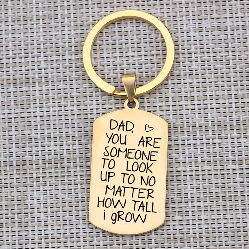 1 шт брелок в подарок для папы с ручной печатью &quotвы кто-то чтобы посмотреть... как