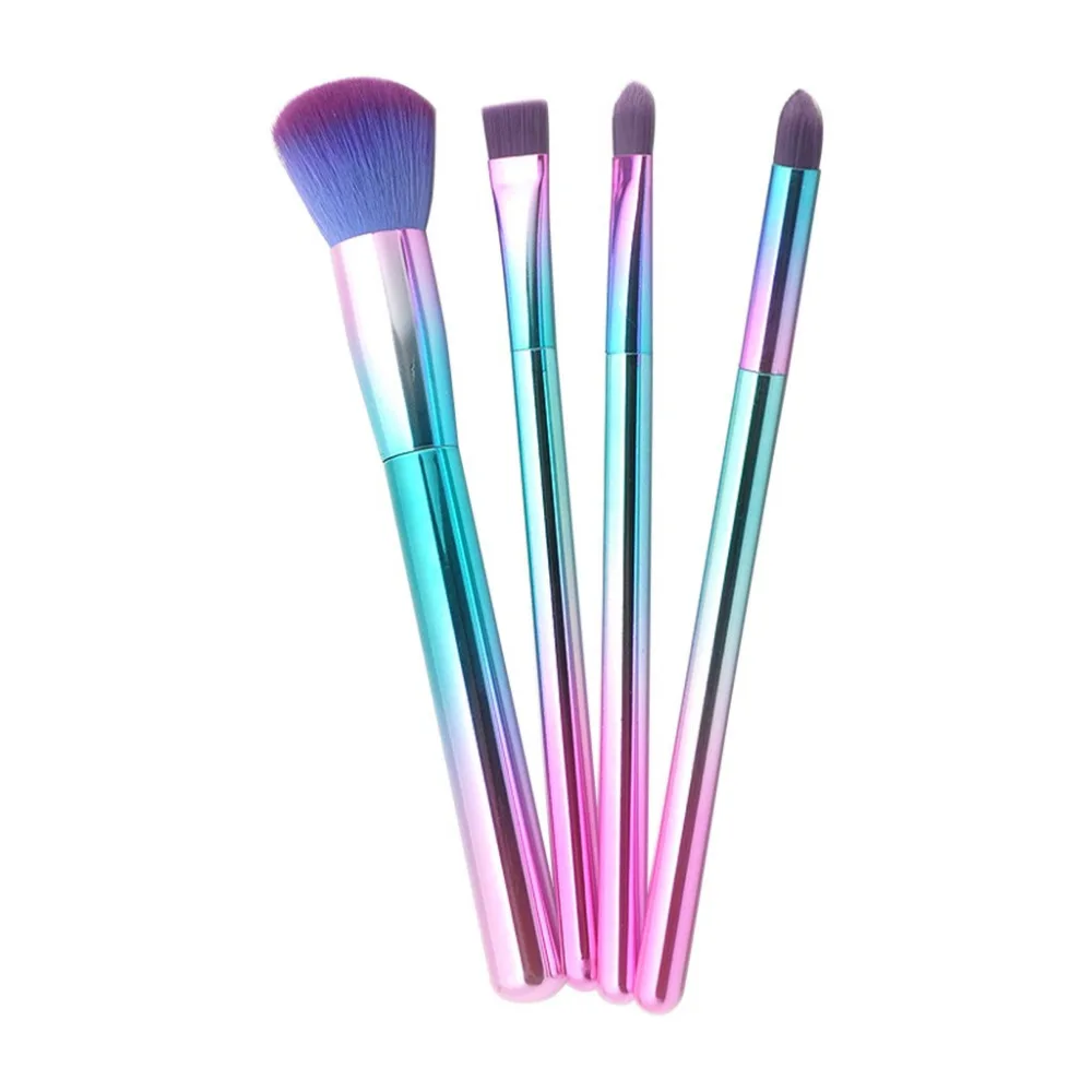 4 пластиковые ручки набор кистей для макияжа свободная пудра кисть глаз