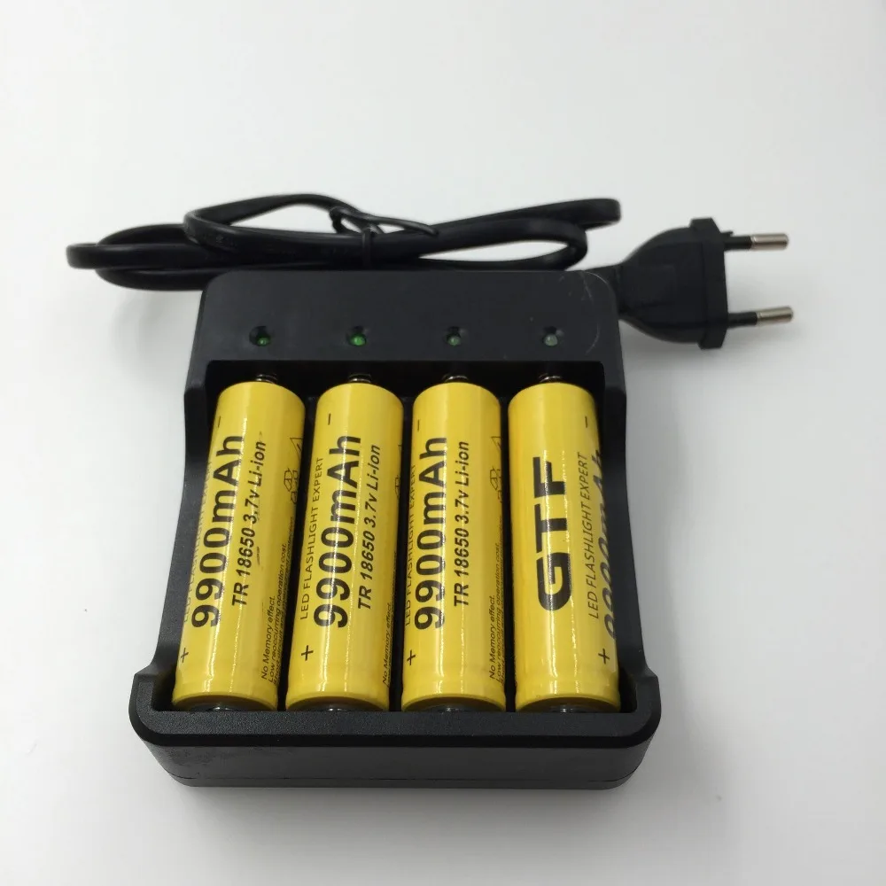 BEB 4 unids Nuevo 18650 батарея 3,7 V 9900 mAh батарея перезаряжаемая литий-ионная батарея для Celda 18650 batera+ cargador de batera int