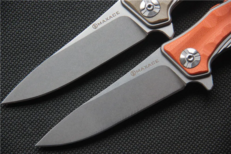 MAXACE Полуночный Кот Фанатик Складной нож 440C стальное лезвие G10 Ручка Открытый Отдых Охота Открытый фрукты Ножи EDC инструменты