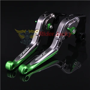 Green Titanium Логотип Z900RS золотой+ титан для Kawasaki Z 900RS Z900 RS Z900RS ЧПУ Складной Выдвижная мотоциклов сцепные рычаги - Цвет: Green Titanium