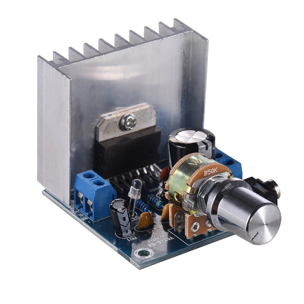 Стерео усилитель звука 2.0 модуль 35W + 15W выход двухканальный мини-усилитель с DIY схемой и радиатором.