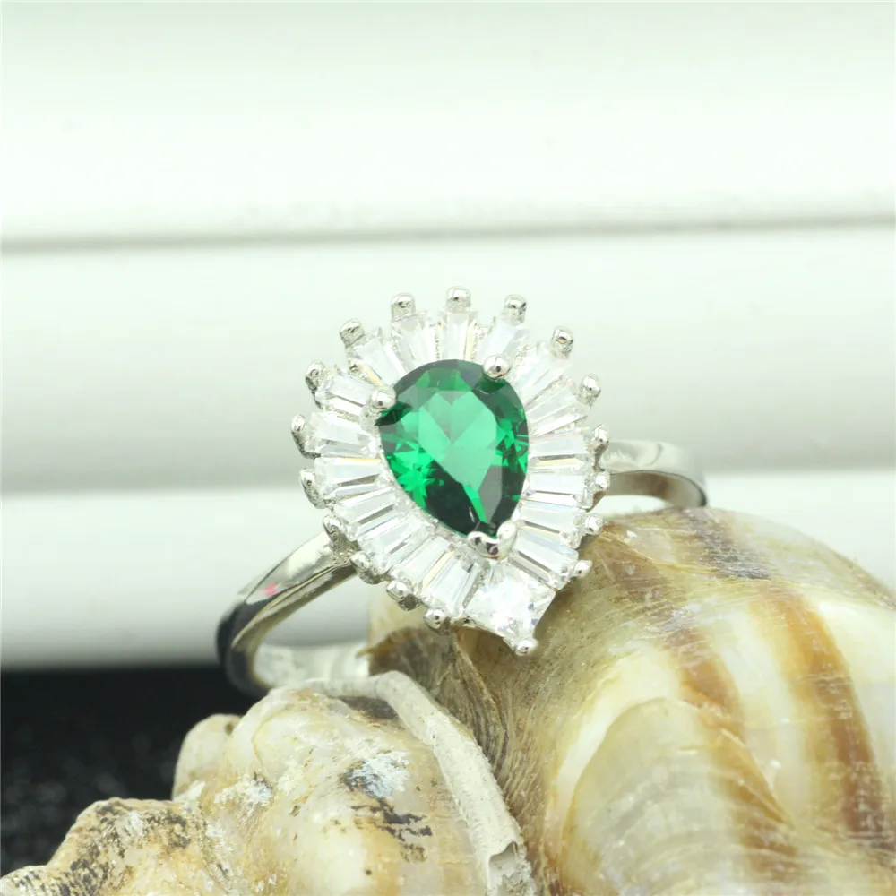 Новое корейское издание кольцо из чистого серебра 925 пробы с инкрустацией