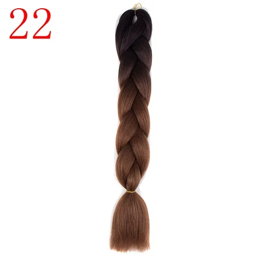 MERISIHAIR Омбре плетение волос 24 дюйма 100 г/шт. синтетические жгуты для вплетания прическа наращивание волос розовый красный синий белый - Цвет: P18/613